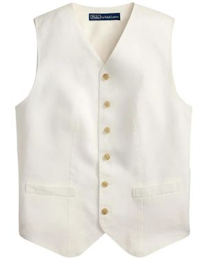 Polo Ralph Lauren V-Neck Waistcoat - White