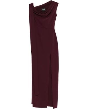 Solace London Irina Maxi-Jurk Met Lage Hals - Paars