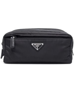 Prada Re-Nylon Toilettas - Zwart