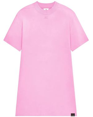 Courreges Solarized T-Shirt Dress - Pink