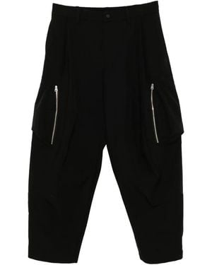 CROQUIS Tapered Trousers - Black