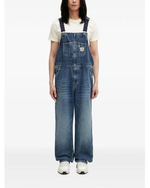 Carhartt Logo-Patch Dungarees - Blue