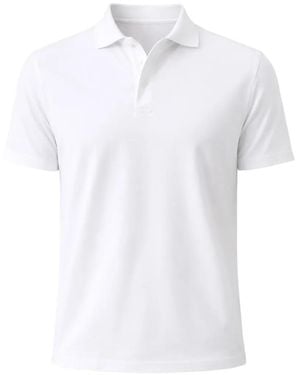 Patrick Assaraf Pima Button-Up Cotton Polo Shirt - White
