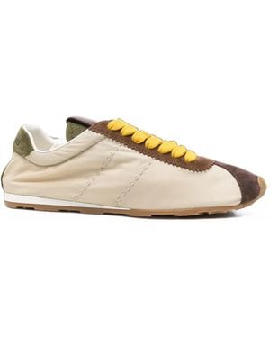 Miu Miu Sneakers Mit Wildlederbesatz - Natur