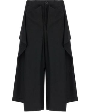 Issey Miyake Uni-Form (Wool) Trousers - Black