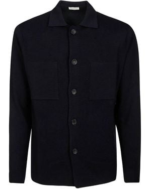FILIPPO DE LAURENTIIS Camisa con bolsillos en el pecho - Azul