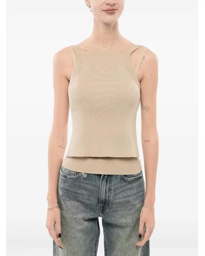 Giorgio Armani Haut À Superpositions - Bleu