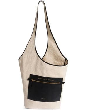 Alberta Ferretti Bolso De Hombro Con Bolsillo Y Cremallera - Negro