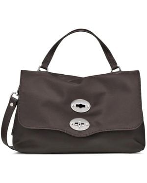 Zanellato Small Postina Twist-Lock-Fastening Tote Bag - Black