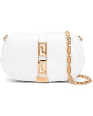 Versace Bolso de hombro greca Goddes - Blanco