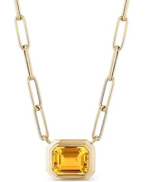 Goshwara 18K Emerald Pendant - Metallic