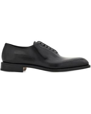 Ferragamo Tramezza Oxford Shoes - Black