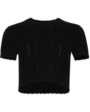 FRAME The Getaway Knitted Top - Black