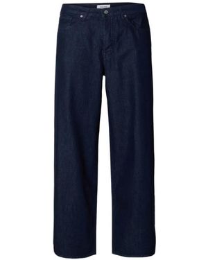 SELECTED Button Jeans - Blue