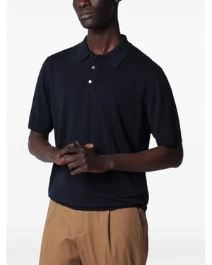 Roberto Collina Button-Up Polo Shirt - Blue