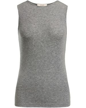 12 STOREEZ Crew-Neck Tank Top - Grey