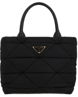 Prada キルティング ハンドバッグ - ブラック