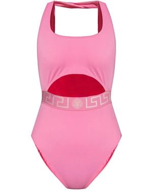 Versace カットアウト ワンピース水着 - ピンク