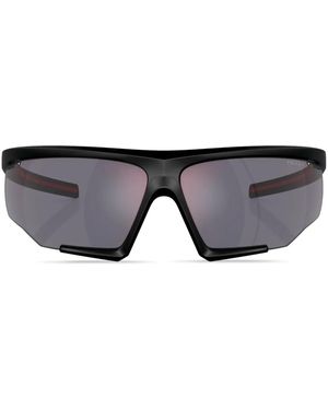 Prada Linea Rossa Occhiali Da Sole Oversize - Nero