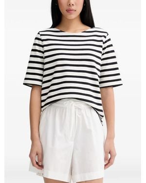 Marc O' Polo Striped T-Shirt - White