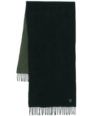 Maison Kitsuné Bold Fox Head Scarf - Green