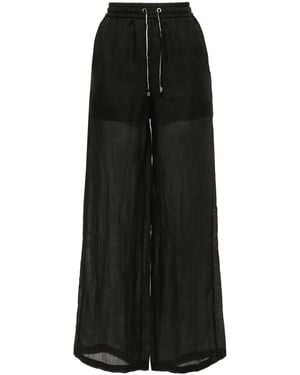 Lorena Antoniazzi Transparente Hose - Schwarz