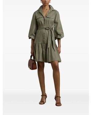 Ralph Lauren Belted Shirt Dress - Green