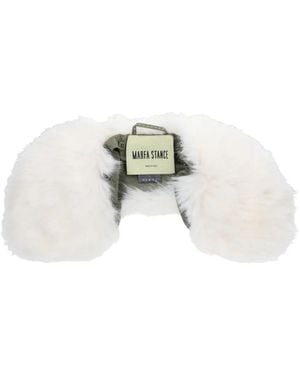 MARFA STANCE Faux-Fur Collar - White