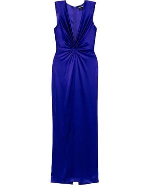 Tom Ford Ruched Detailing Evening Dress - Blue