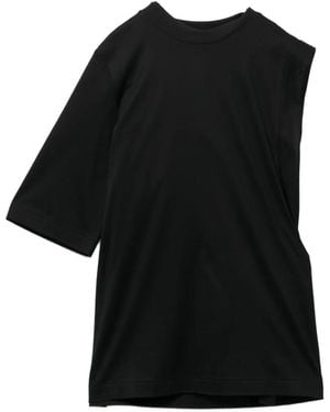 Toga Asymmetrisch T-Shirt - Zwart