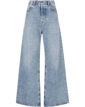 DIESEL Logo-patch Jeans - Blue