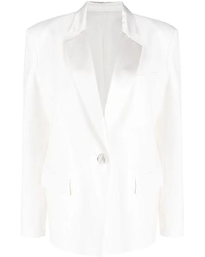 The Attico Einreihiger Blazer - Weiß