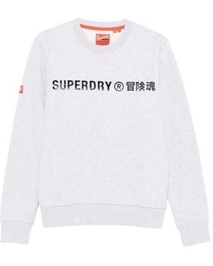 Superdry Logo-Print Sweatshirt - White