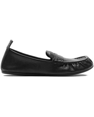 Acne Studios Mocasines penny con acabado texturizado - Negro