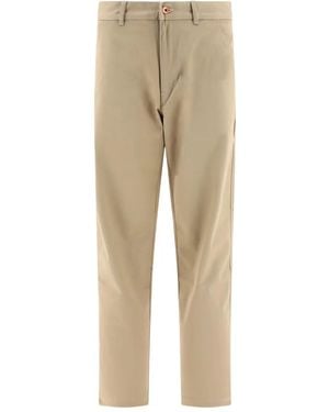 ANDBLUE Cotton-Blend Trousers - Natural