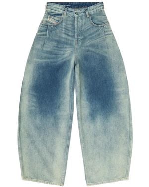 DIESEL Vaqueros Holgados De Talle Alto 1987 D-Khelz - Azul