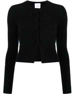 Patou Button-Fastening Knitted Cardigan - Black
