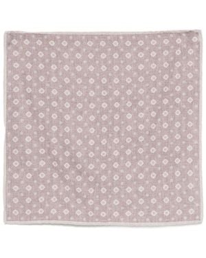 Eleventy Floral-Pattern Pocket Square - Pink