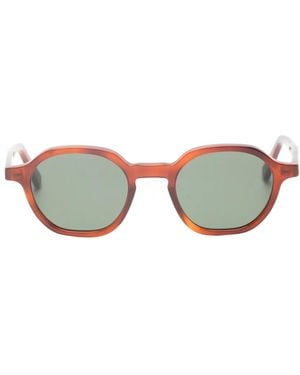 Lgr Algiers Round-Frame Sunglasses - Metallic