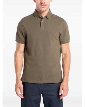 Tommy Hilfiger 1985 Logo-Patch Piqué Polo Shirt - Grey