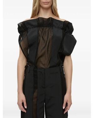 Christopher Esber Ignis Parachute Bluse - Schwarz