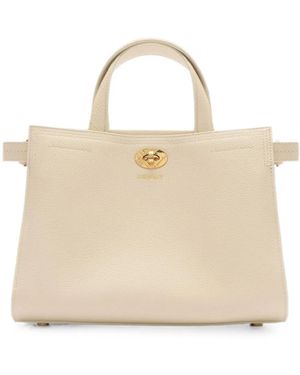 Burberry Mini Cotswolds Check Tote - Natural