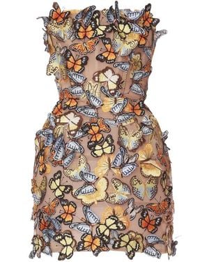 Bronx and Banco Bella Butterfly Maraya Mini Dress - White