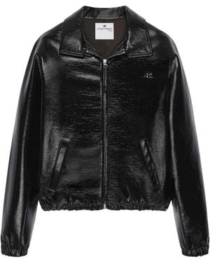 Courreges Veste À Fermeture Zippée - Noir