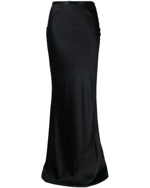 Michelle Mason Bias Maxi Skirt - Black