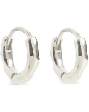 freya rose Huggies Earrings - White