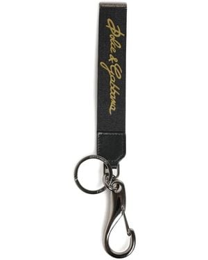 Dolce & Gabbana Logo-Print Keychain - White