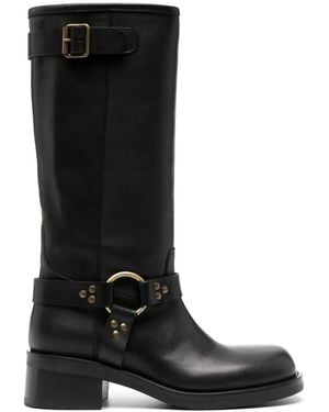 P.A.R.O.S.H. 50Mm Leather Boots - Black