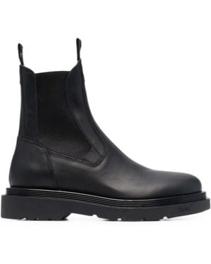 Buttero Leather Chelsea Boots - Black