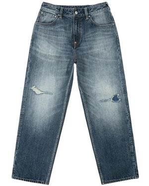 Evisu Daicock Ripped Jeans - Blue